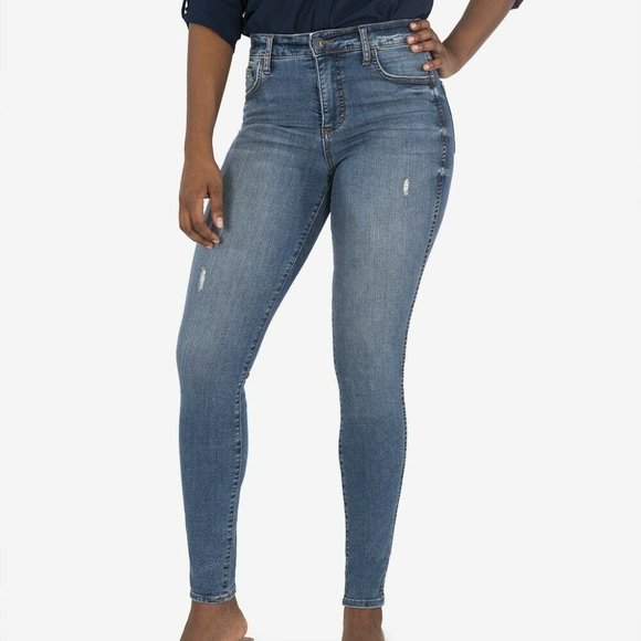 Kut from the Kloth Denim - NWT KUT from the Kloth Toothpick Skinny Mia Jeans Medium Wash Size 0 H12064